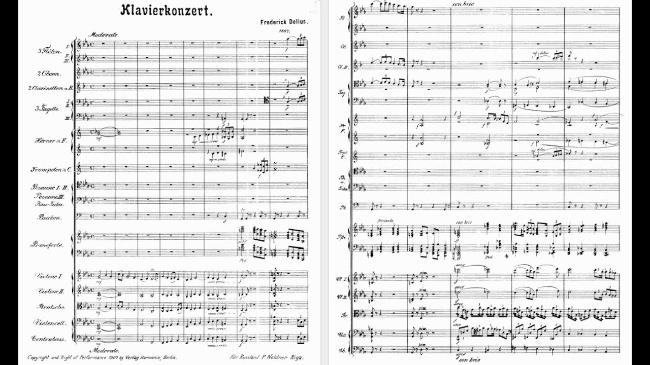 Frederick Delius - Piano Concerto in C Minor, RT VII/4