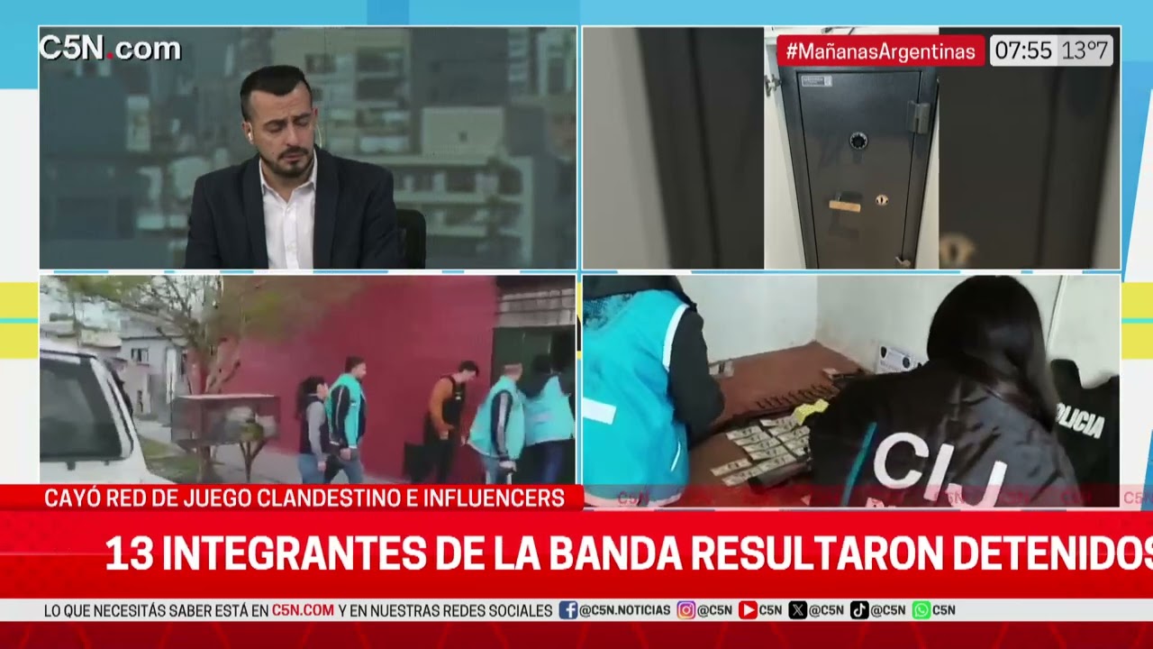 CAYÓ una RED de JUEGO CLANDESTINO e INFLUENCES: 30 ALLANAMIENTOS en AMBA y LA COSTA