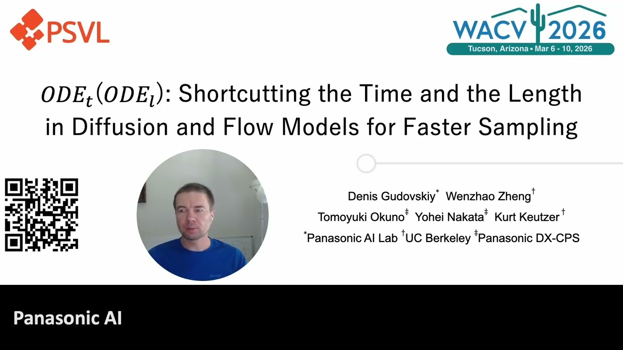 ODE_t(ODE_l): Shortcutting the Time and the Length in Diffusion and Flow Models for Faster Sampling