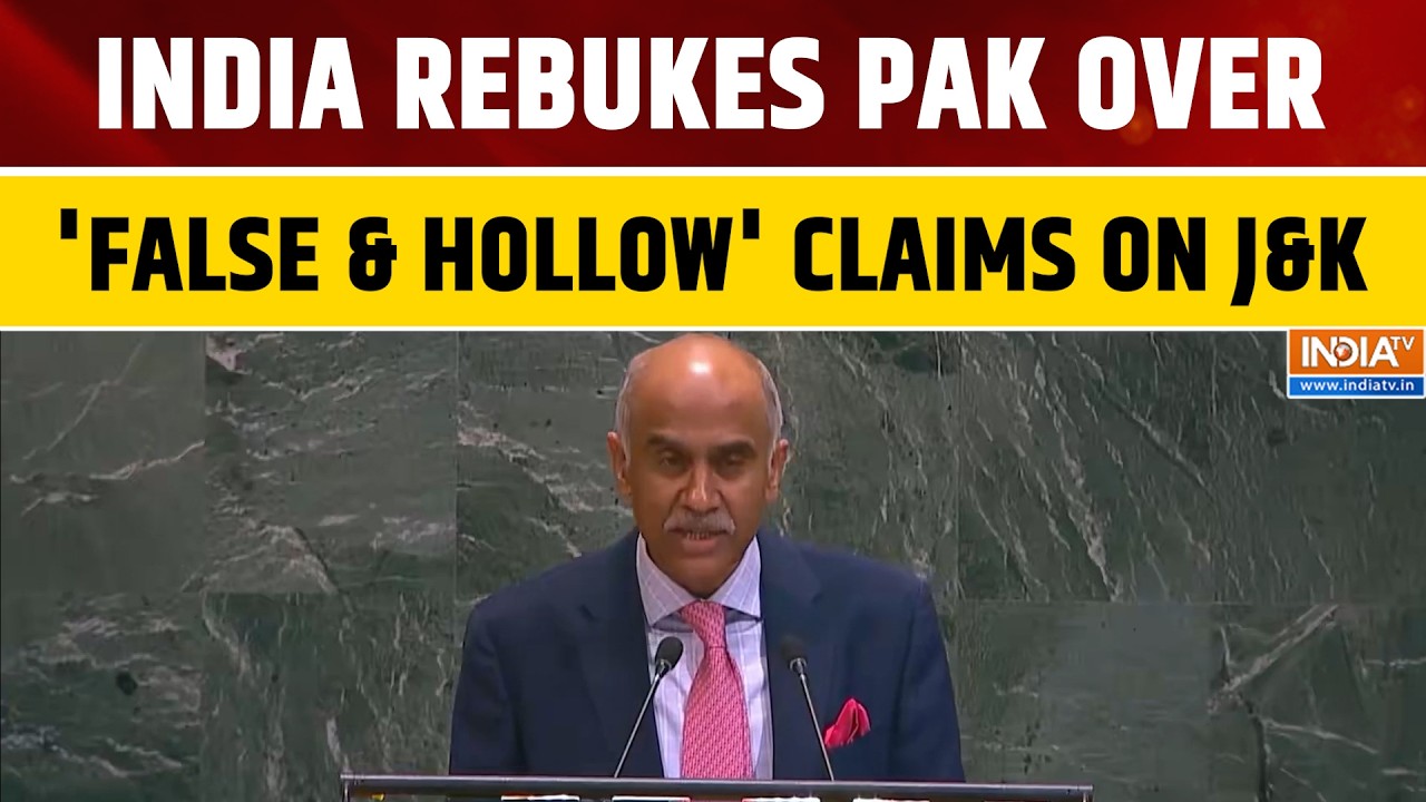 India Slams Pakistan At UNGA: Jammu And Kashmir Will Always Remain An Integral Part Of The Nation