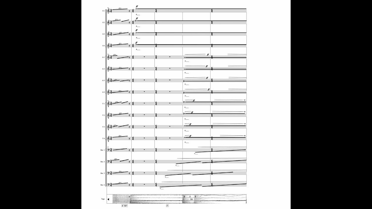 Sonic Vertigo (2003) for 16 voices & electronics [w/ score]
