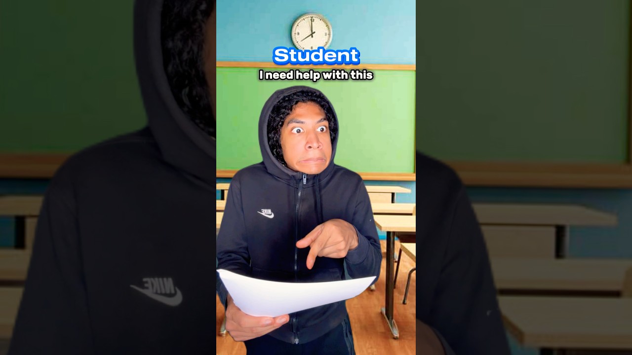 How Teachers Help you During a Test 😭 #short #trending
