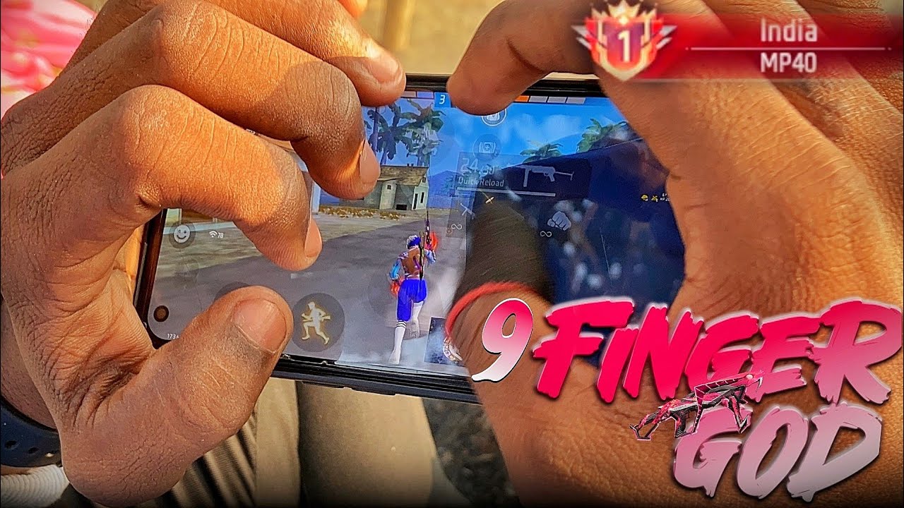 9 FINGER MP40 GOD 🎯 HANDCAM👁️ @BlackShoutGaming  @wassimostv    #freefireindia