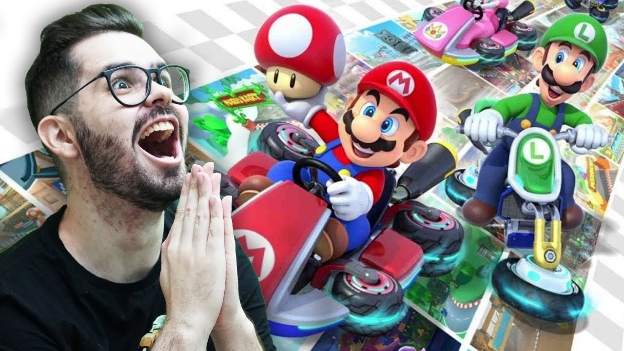 Pai Troll jogando as NOVAS PISTAS DO MARIO KART 8 DELUXE