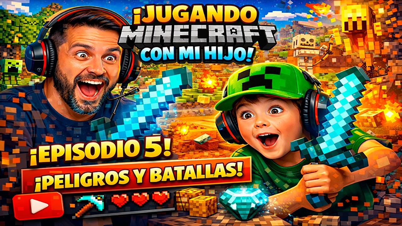 MINECRAFT: MATERIALES Y PELEAS- CAP 5