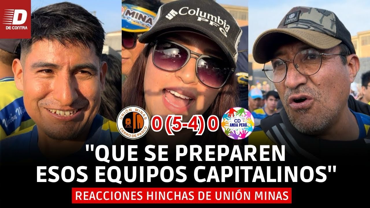 REACCIONES: UNIÓN MINAS ASCENDIÓ a la LIGA 2026 y es campeón de la COPA PERÚ tras vencer a ANBA PERÚ