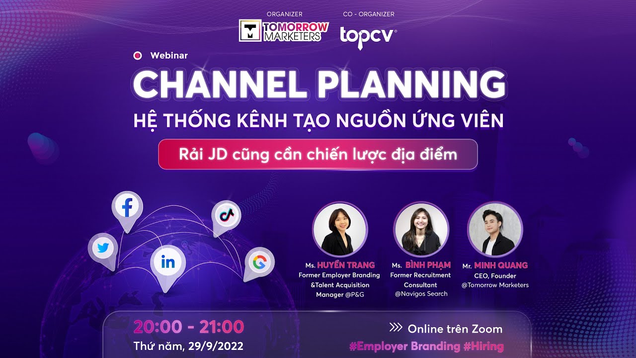 Channel Planning - Hệ thống kênh tạo nguồn ứng viên | Tomorrow Marketers