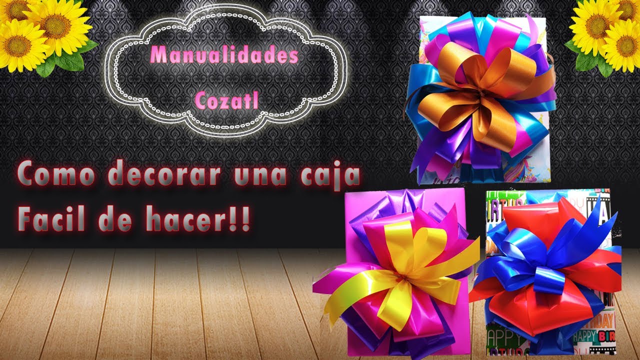 COMO REALIZAR UN MOÑO MARIPOSA E IMPLEMENTARLO EN UNA CAJA DE REGALO. FACIL DE REALIZAR !!!!!
