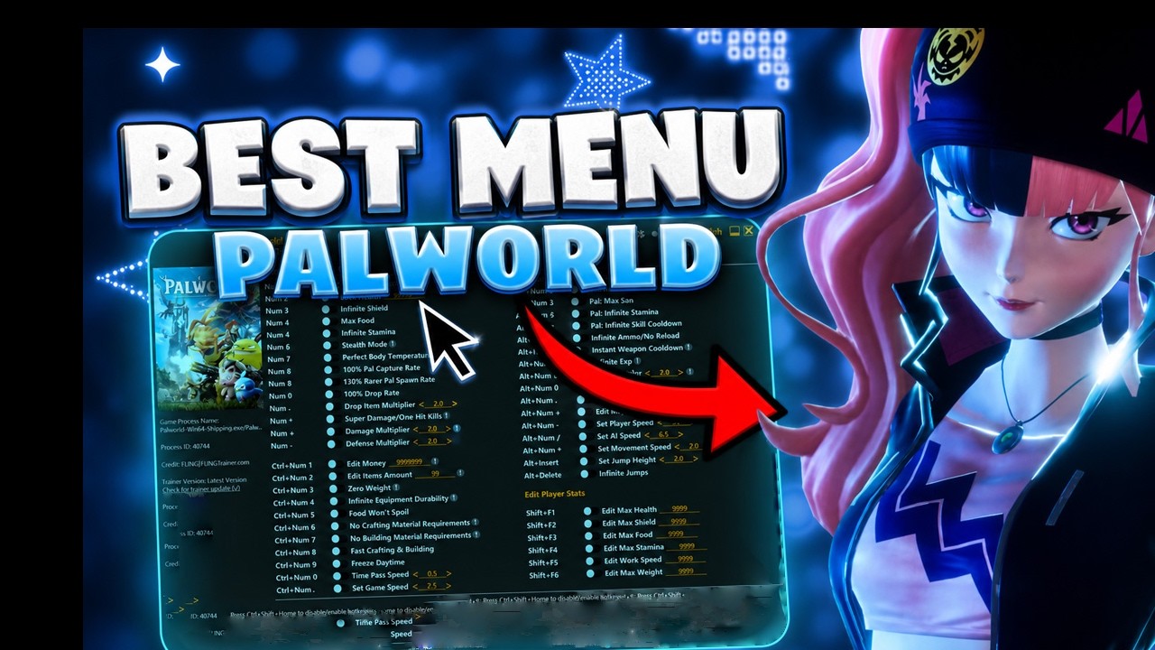 Best Palworld 1.0 Online Cheat Menu 2026 Hack Free 🖤 Server Trainer Download Cheats Hacks