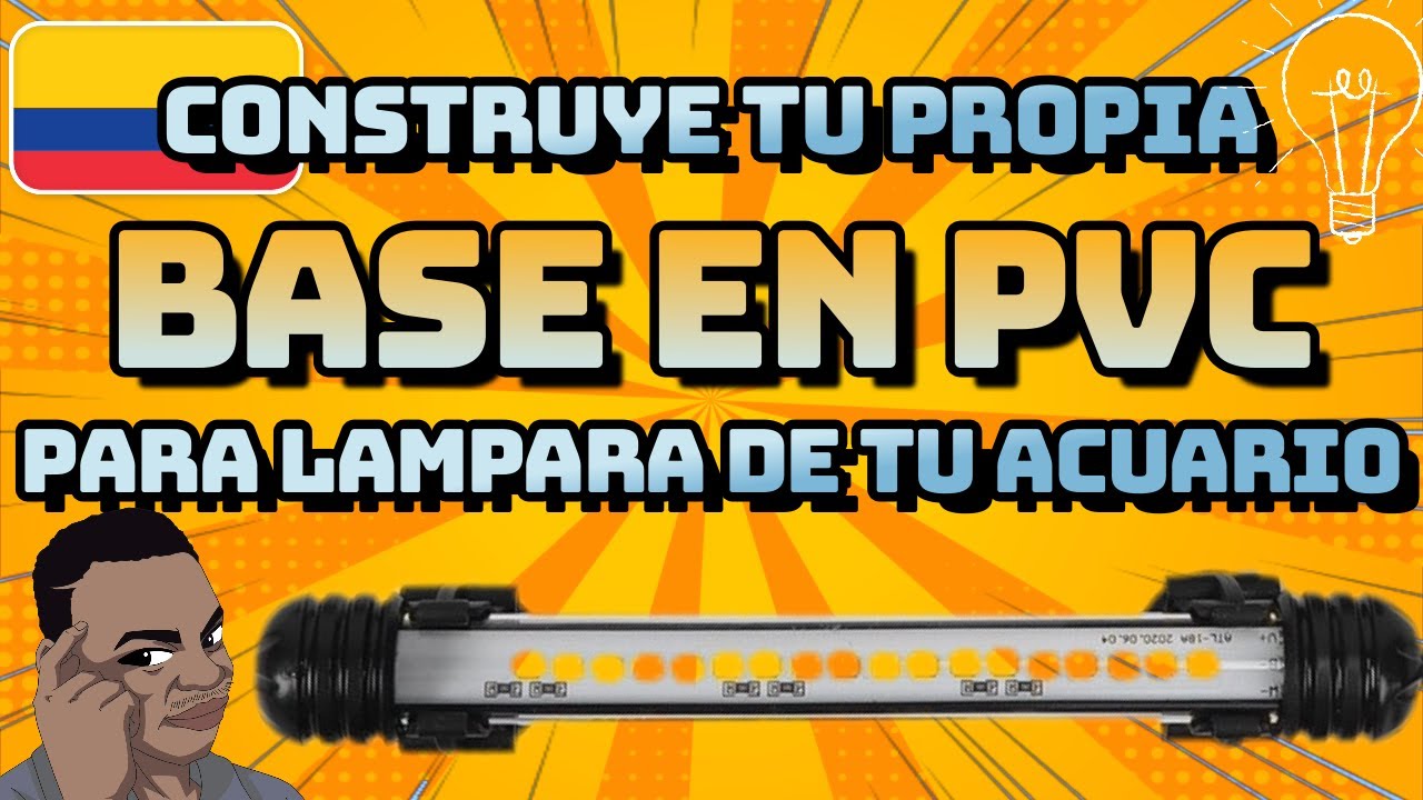 BASE práctica EN PVC ! para la #lampara de tu #acuario. GUIA paso a paso