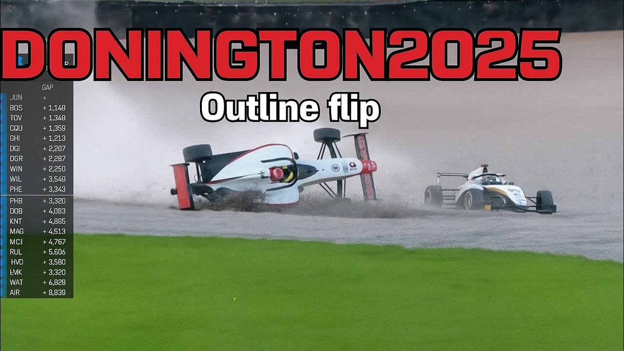 Bostandjiev Crash Into Taylor Flips &ndash; Donington 2025 Race 4