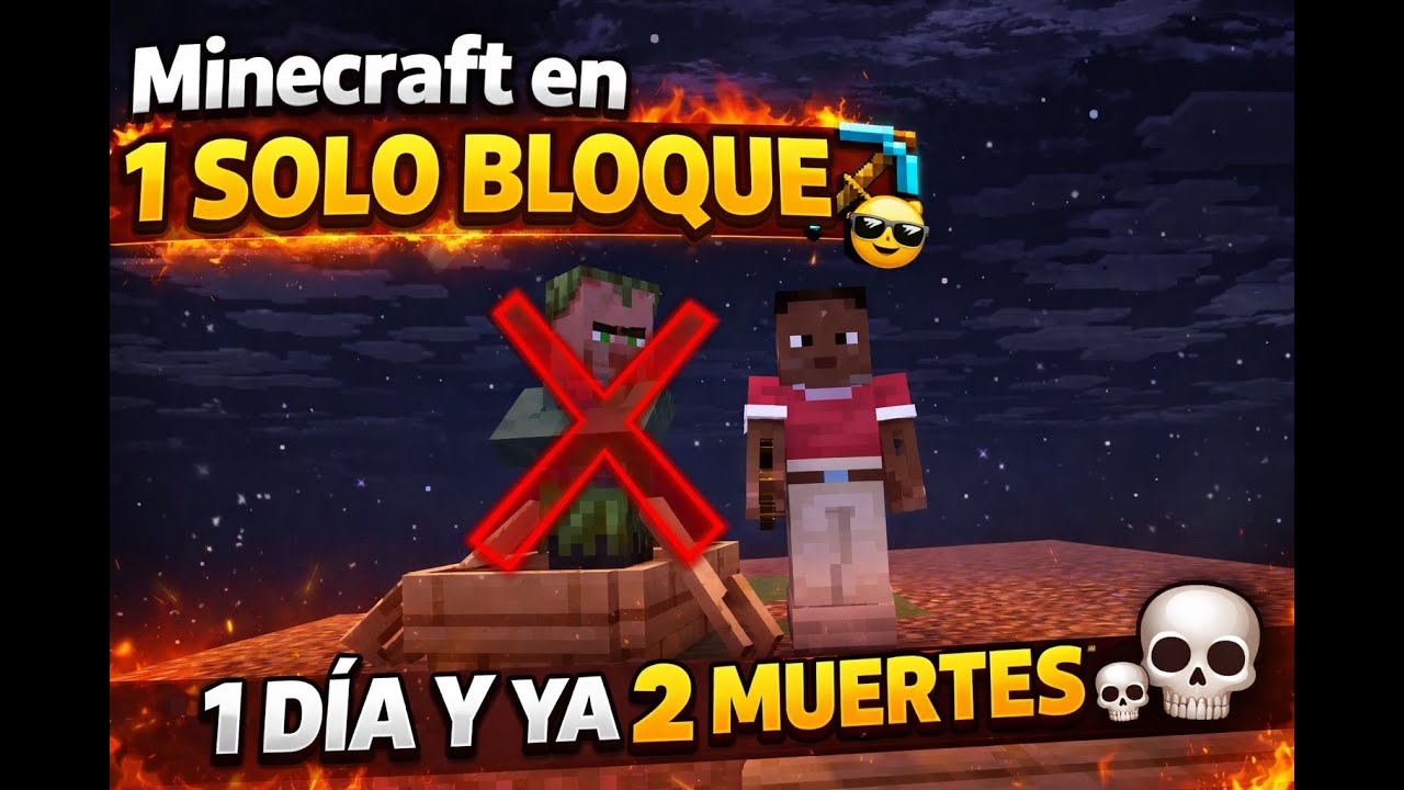 Minecraft en 1 bloque ⛏📦 #1