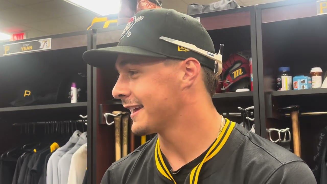 Konnor Griffin describes his RBI-single, playing center field