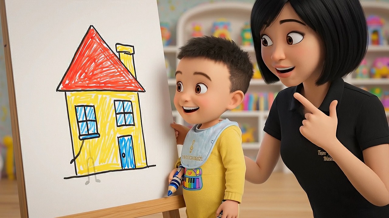 Dạy Bé Tránh Xa Điện Thoại & Yêu Thương Gia Đình - Bài Hát: Vẽ Nụ Cười ❤️
