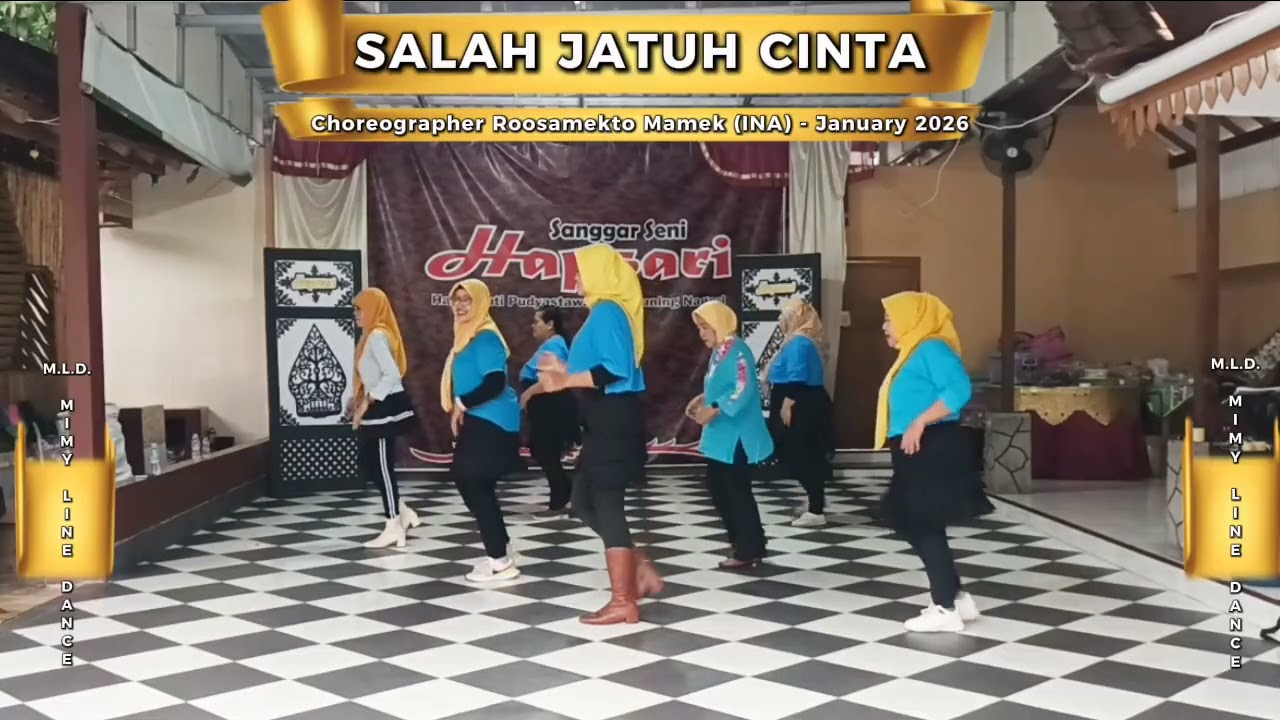 SALAH JATUH CINTA || EASY IMPROVER || Choreographer:  @Roosamekto  (INA)-January 2026