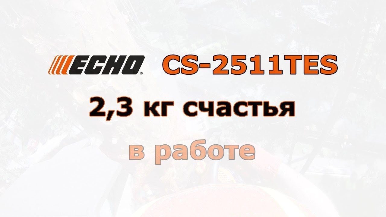 Самая легкая бензопила ECHO CS-2511tes