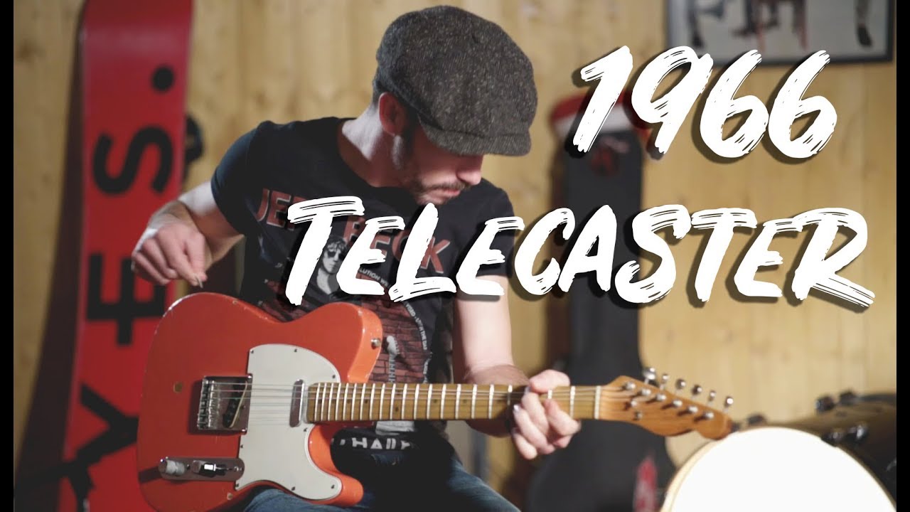 Fender Telecaster 1966 Fiesta Red ( Guitare Vintage Demo )