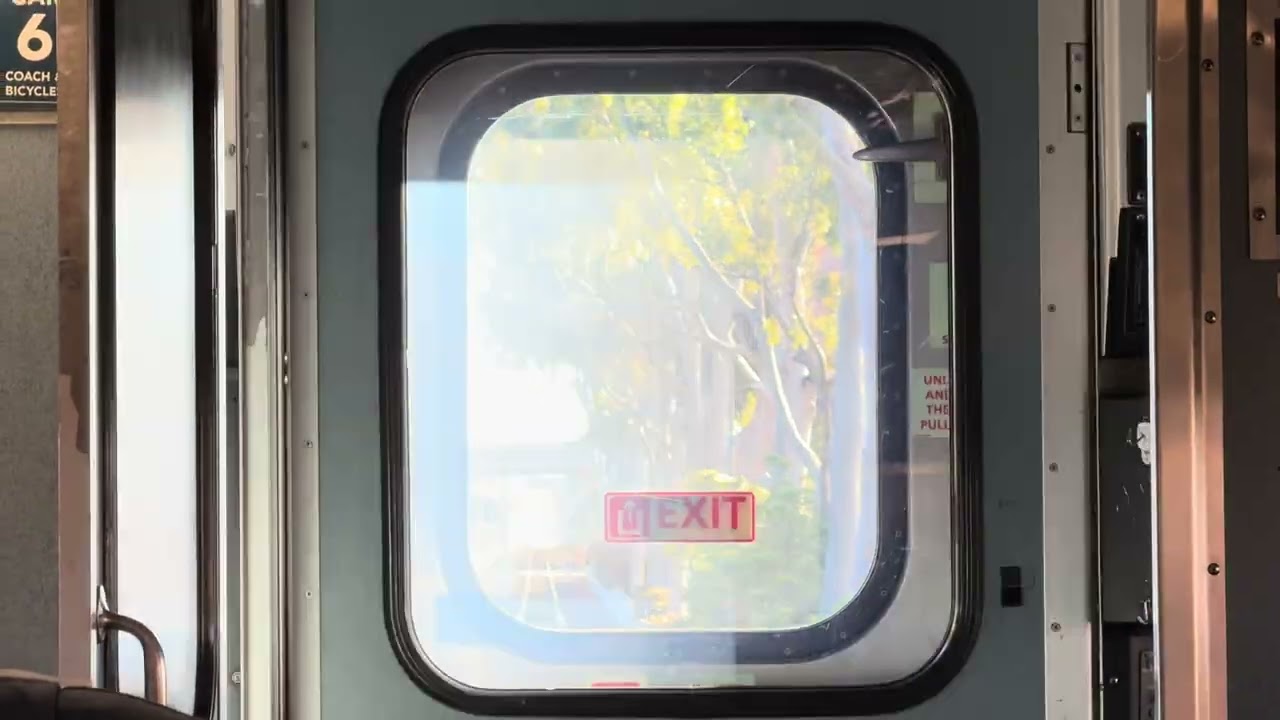 Foamer view of Amtrak 770 departing Ventura with 6907!