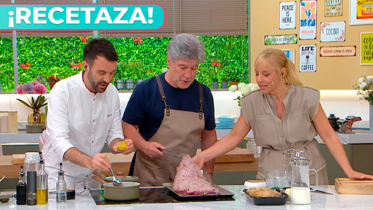 Pachu Peña se animó a cocinar carne al horno con papas junto a Jime Monteverde y Paco Almeida