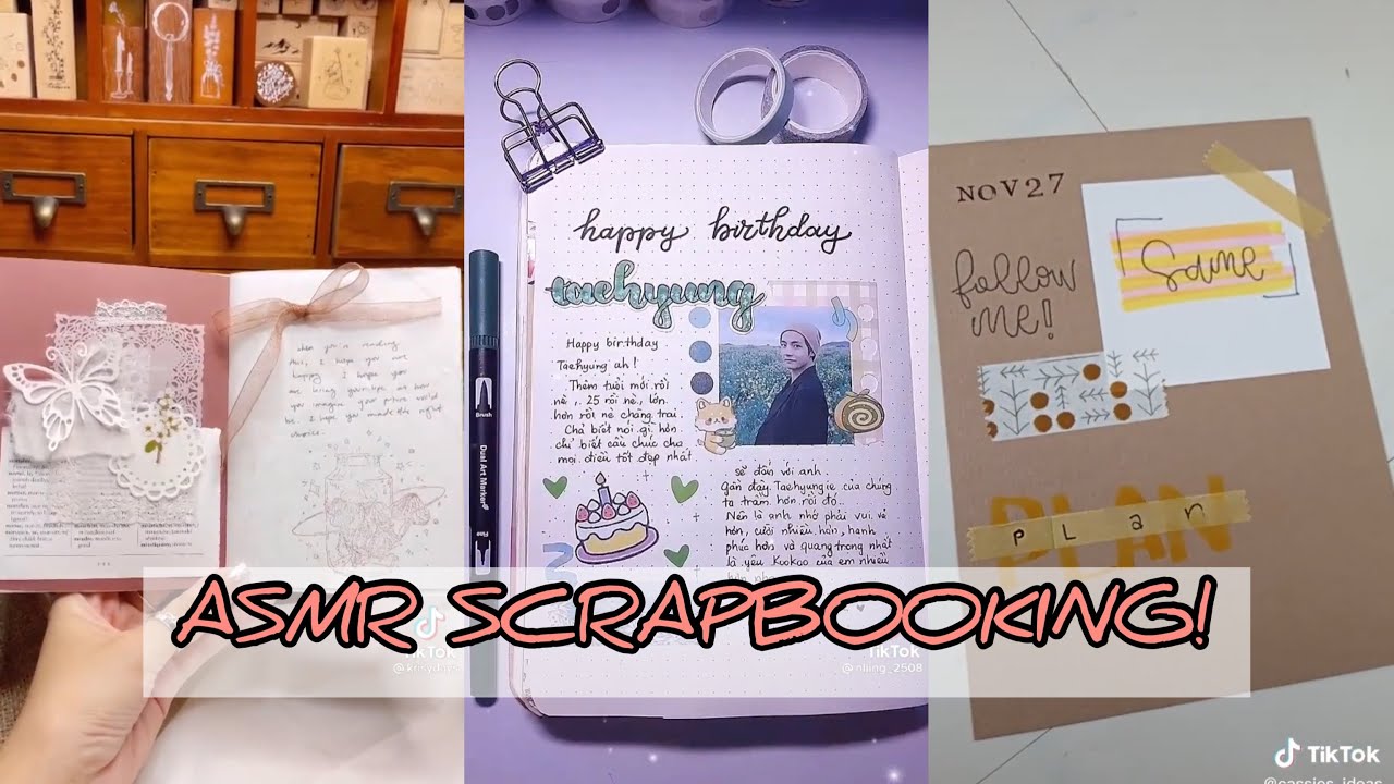 ASMR SCRAPBOOKING ON TIKTOK! | TikTok Compilation 2021