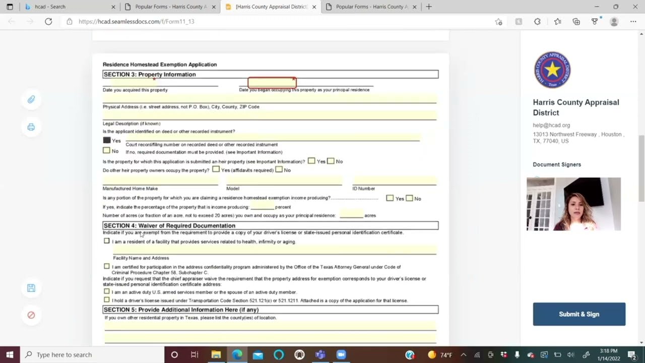 How To File for Harris County Homestead Exemption - Deadline April 30th