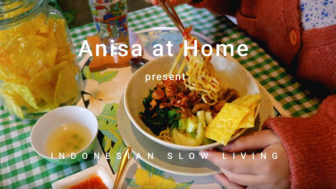 Resep MIE AYAM JAMUR Ala ABANG-ABANG 🍜 | SLOW LIVING di Pedesaan Dengan Suasana Hangat Rumah NENEK 🥰