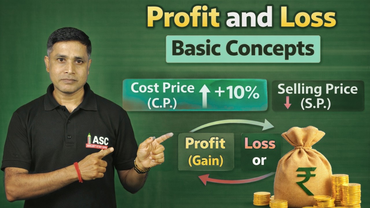 Profit and Loss basic concepts #ProfitAndLoss#BasicConcepts#MathsForAll#CPandSP #ProfitLossFormula