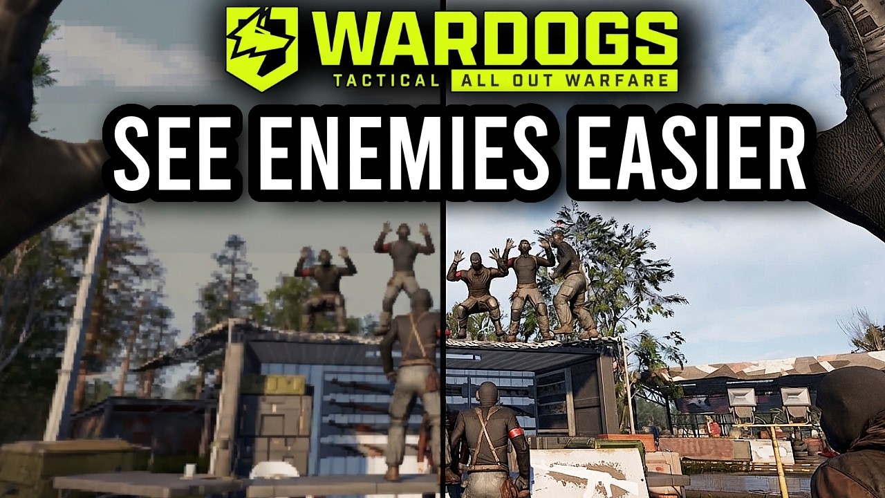Wardogs The BEST Settings to SEE Enemies EASIER