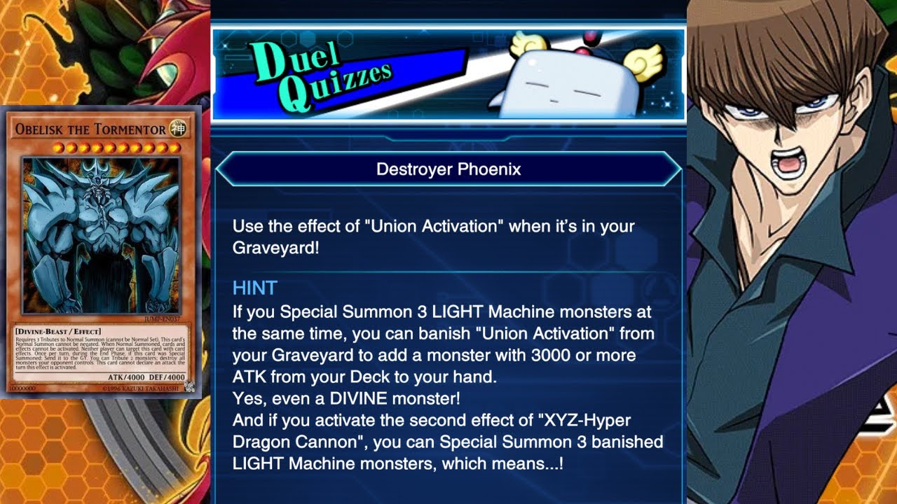 Yu-Gi-Oh! Duel Links - Как решить викторину по дуэли &laquo;Разрушитель Феникс&raquo;?