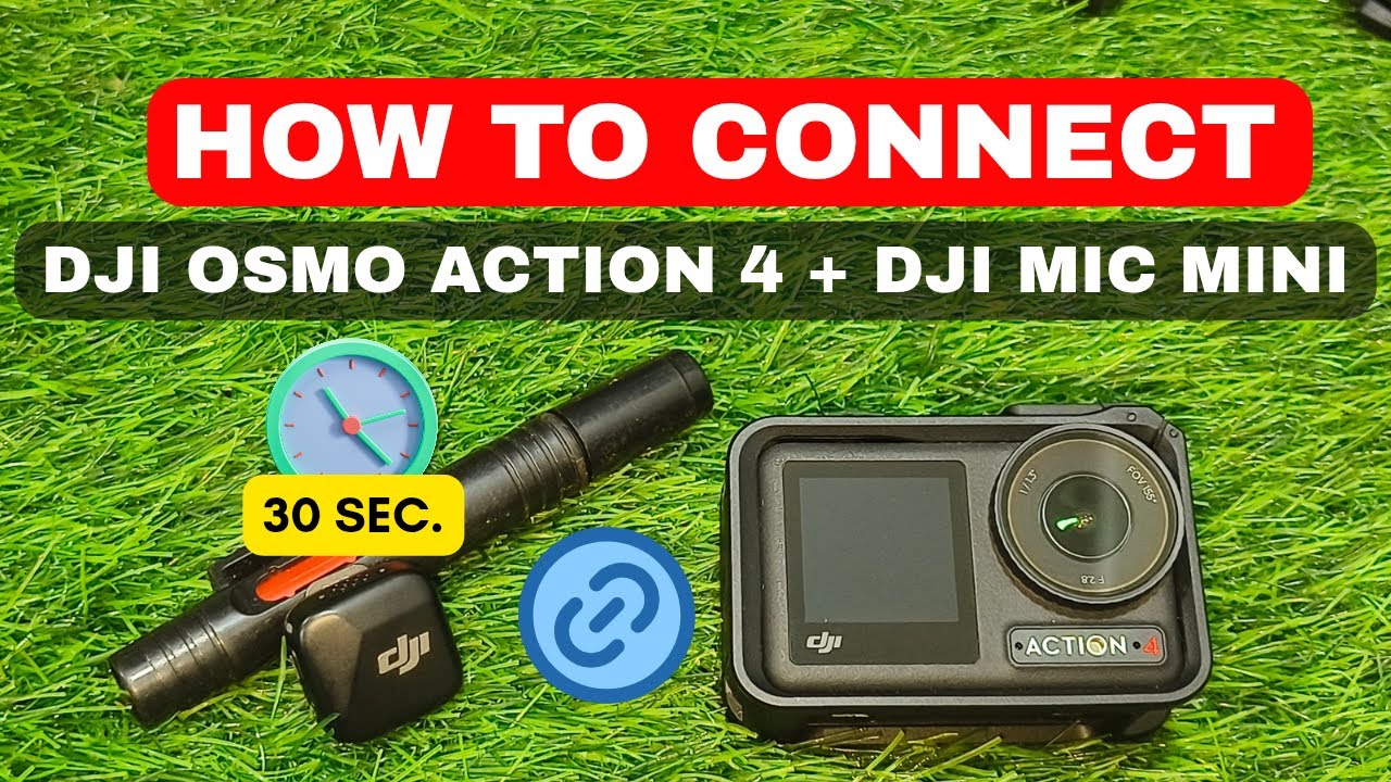 How to Connect DJI Osmo Action 4 to DJI Mic Mini 🎤📸  Full Setup Guide Without Errors!