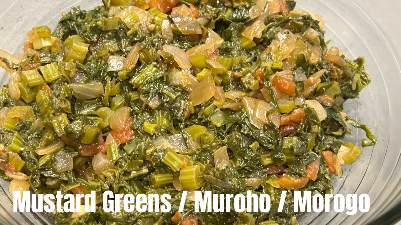 How to cook Mustard Greens | Mchayeni | Morogo