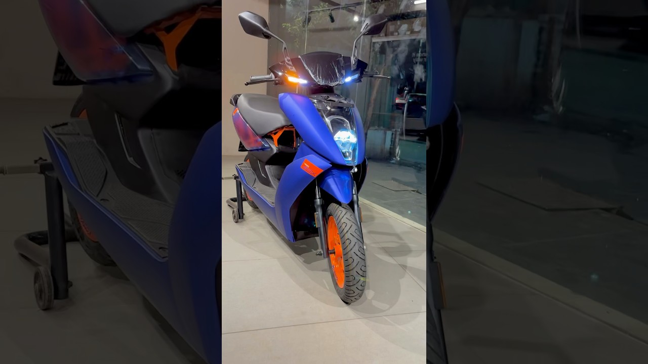 2025 New Updated Ather 450 Apex 3.7 KWh Electric Scooter Edium Blue Colour ❤️💎🤩🔥