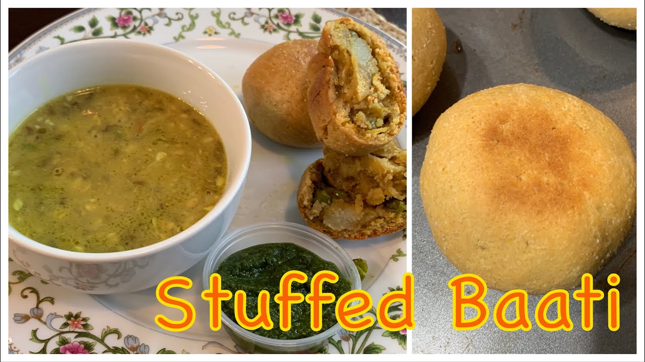 ( Bharwa )Masala Bati recipe.How to make masala bati In Oven