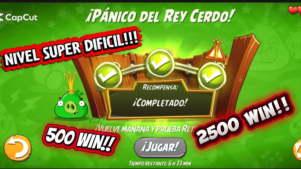 Panico Del Rey Cerdo!! Angry birds 2 || Pig Panic SUPER NIVEL!! BUZZ MCFLY #angrybirds #angrybirds2 