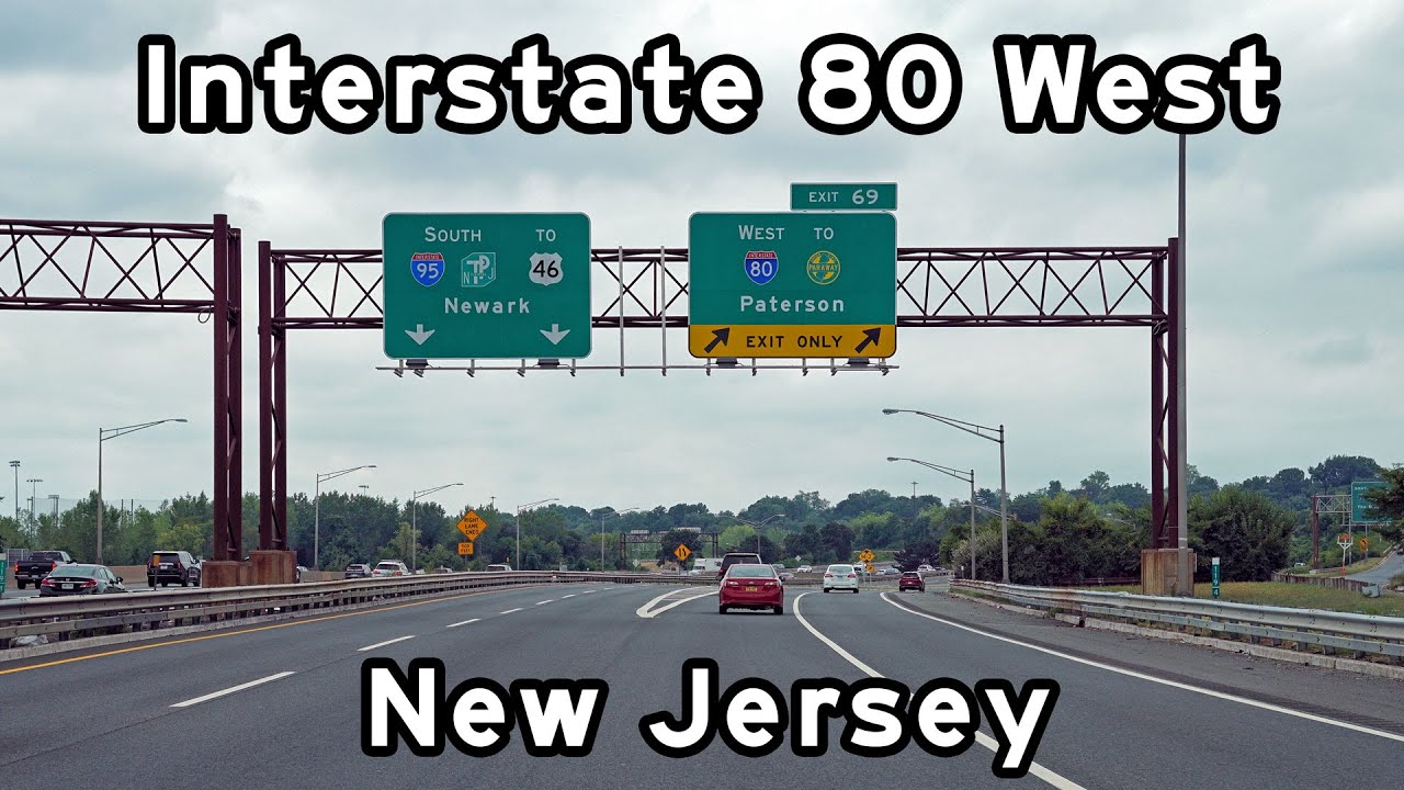 Interstate 80 West - New Jersey - New York City Metro Area