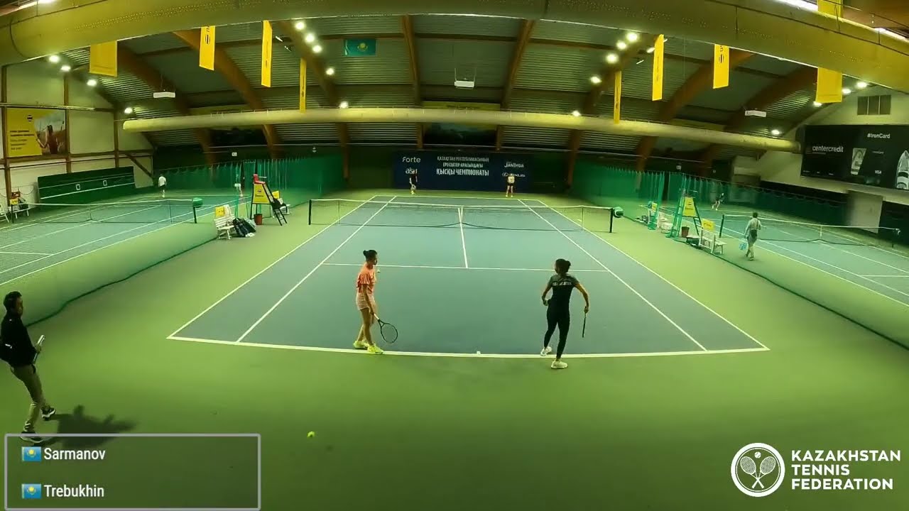 🎾 Корт №1 - Взрослый зимний чемпионат Республики Казахстан (30.01.2026)