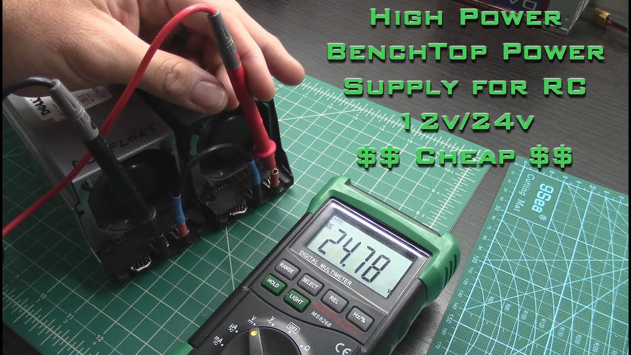 Converting Cheap Dell Z750P-00 750W Server Power Supply for 12v / 24v LiPo Charger use