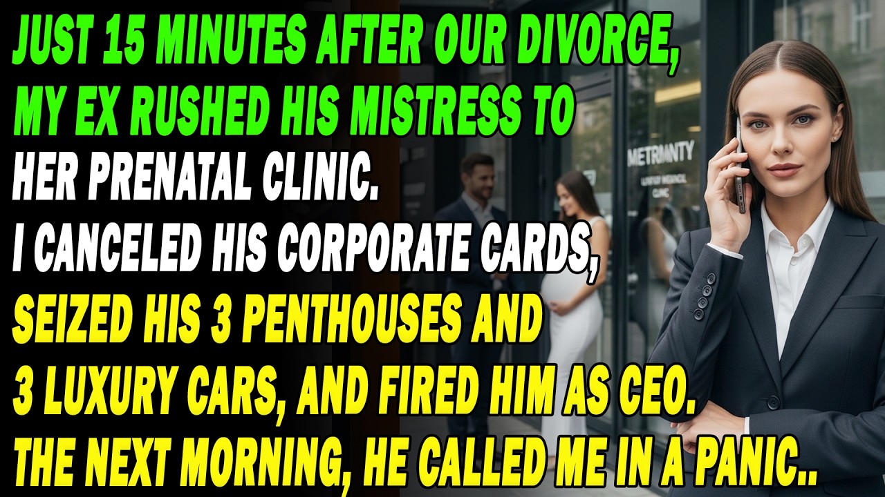 ⚖️Just 15 Minutes After Our Divorce, My Ex Rushed His Mistress To The Prenatal Clinic. I Canceled..
