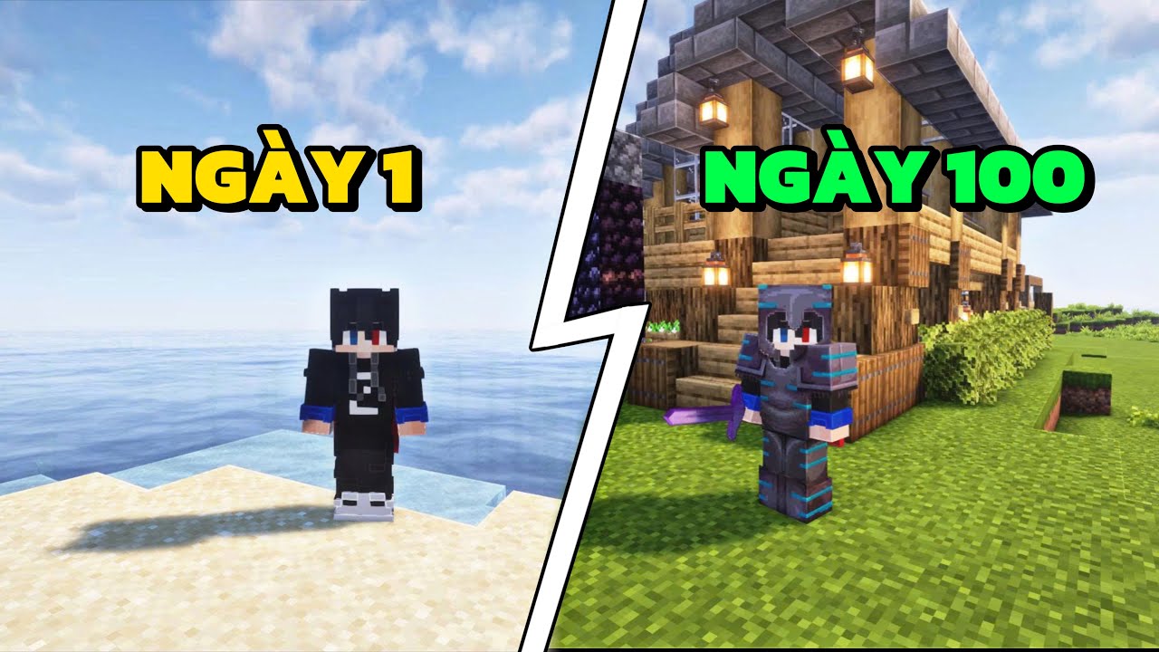 Zenta Tóm Tắt 100 Ngày Sinh Tồn Siêu Khó Ở Đảo Hoang Ấm Áp Trong Minecraft