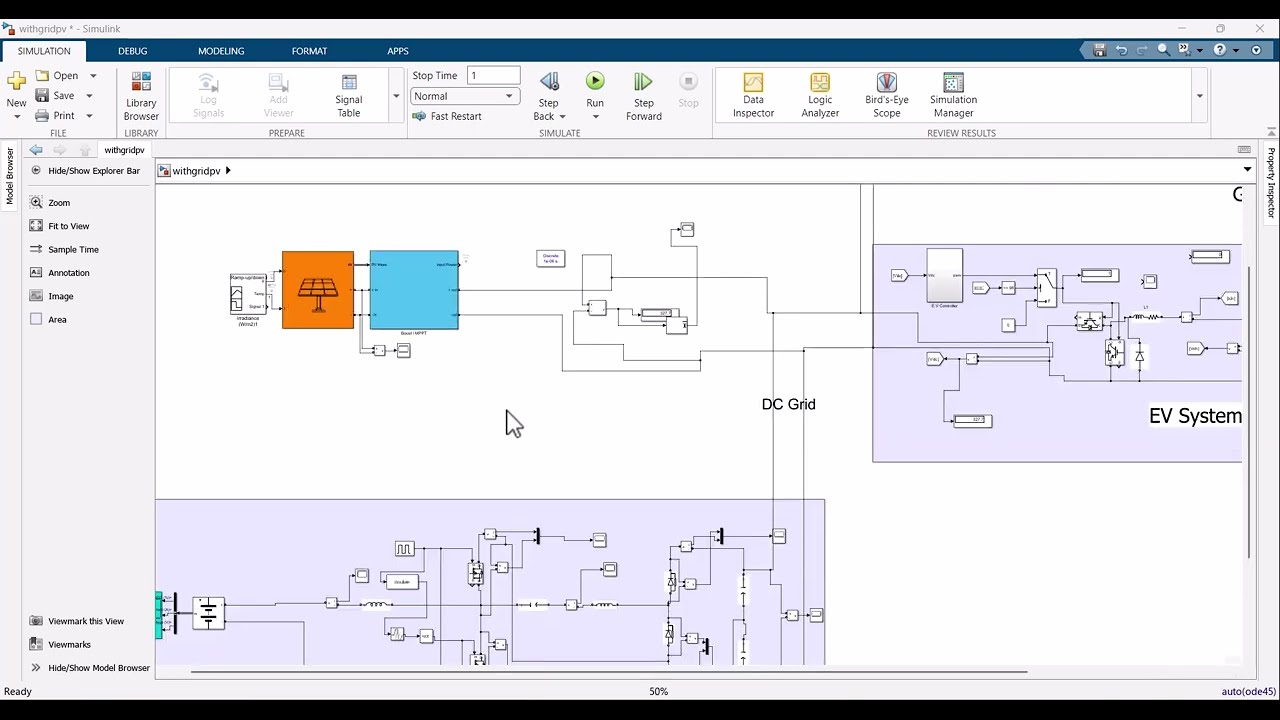 PV-Grid-EV DC Microgrid Simulation in MATLAB Simulink | ZVT Converter Model | MATLAB Solutions