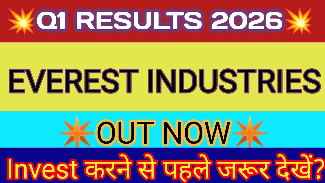 Everest Industries Q1 Results 2025 🔴 Everest Industries Result 🔴Everest Industries Share Latest News
