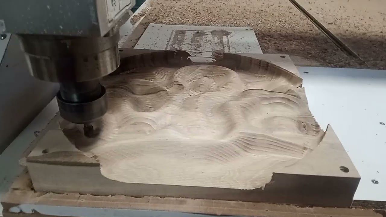 CNC wood 3D engraving