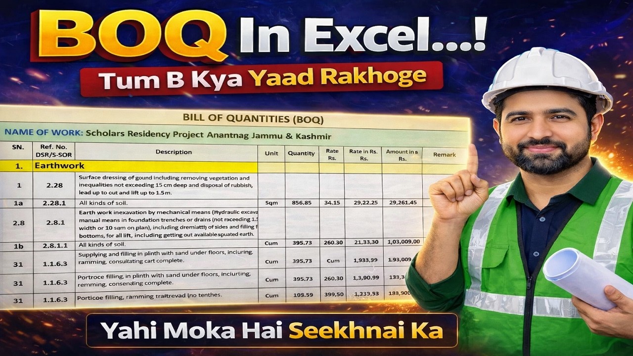 BOQ Preparation Step-by-Step | How to Prepare BOQ in Civil Engineering | BOQ Mistakes