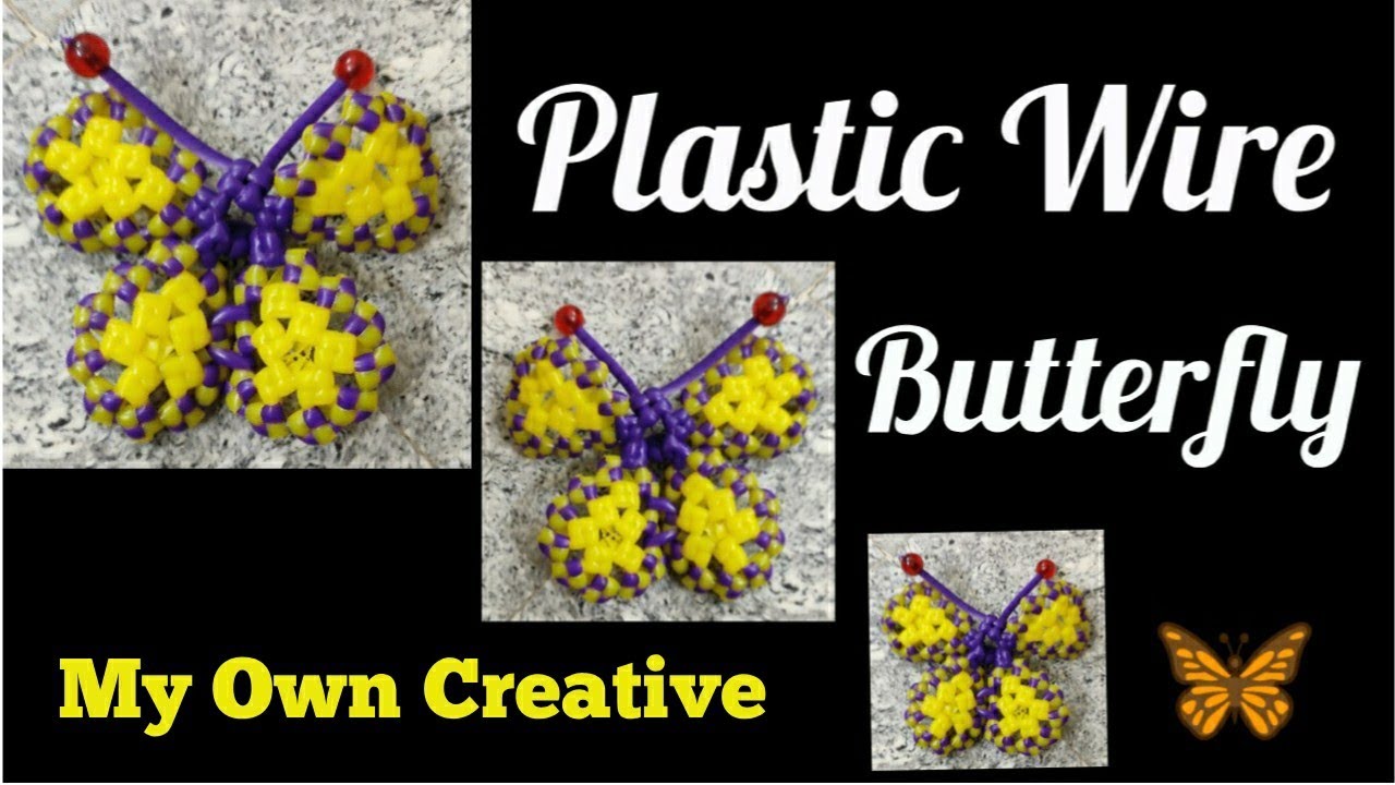 Plastic Wire Butterfly making / Butterfly..!