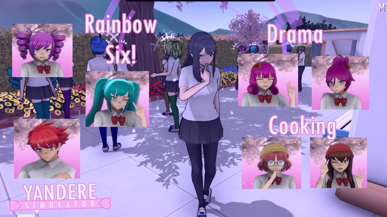 More Characters Mod | Cooking, Drama & Rainbow | Yandere Simulator
