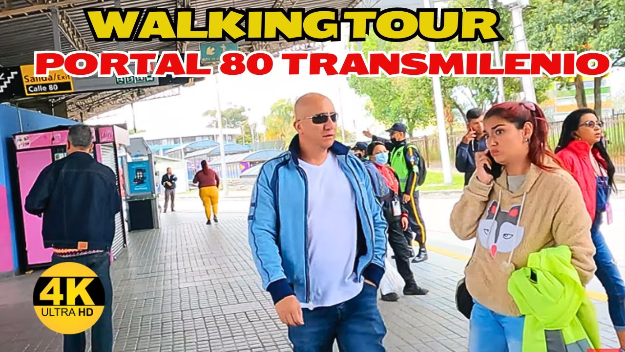 Recorrido Pov Walking Tour Portal 80 Transmilenio Caminando Conociendo ( BOGOTA / COLOMBIA ) 4K