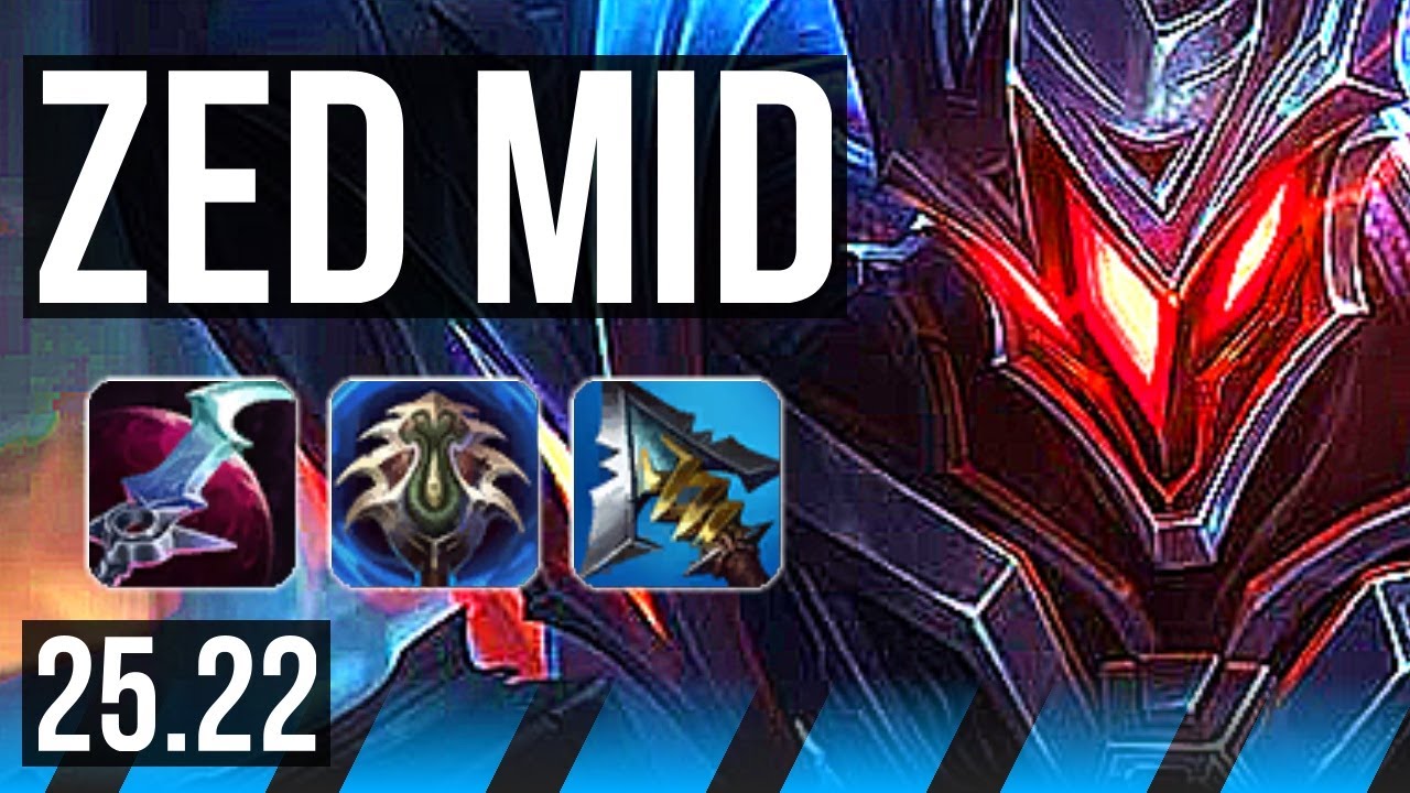ZED vs AURORA (MID) | Legendary | KR Grandmaster | 25.22