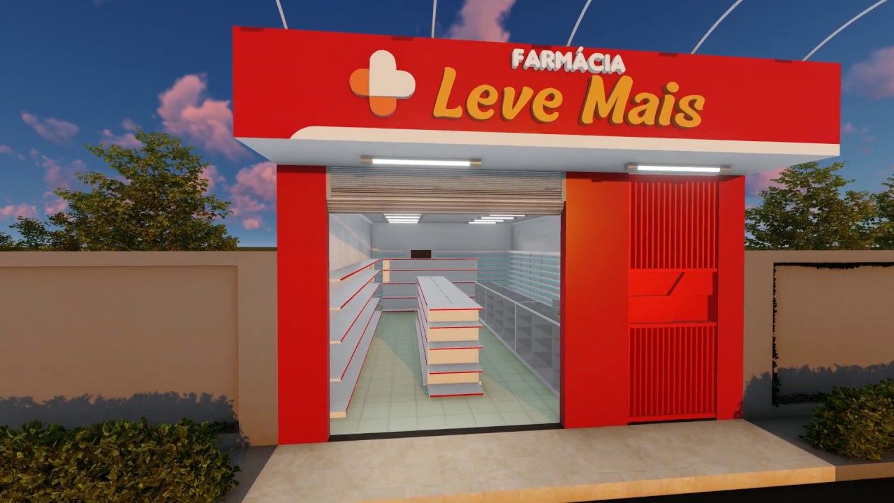Maqmaster- farmácia Leve Mais -Maquete 3D