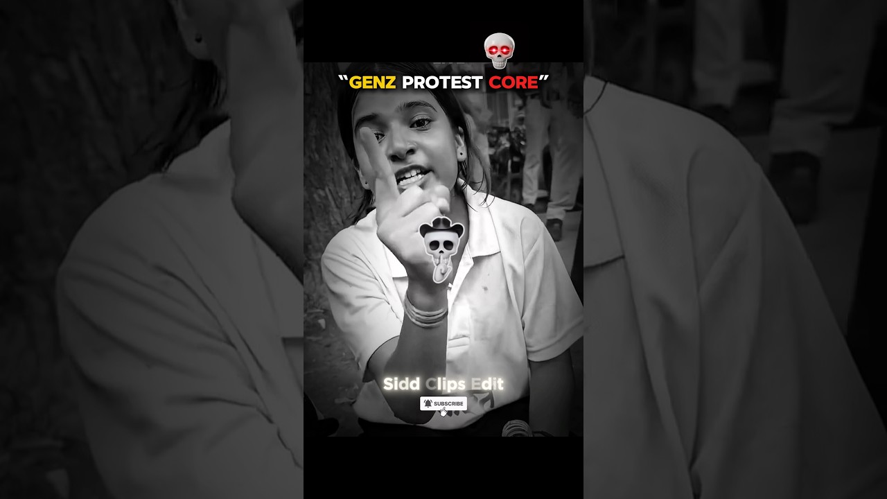 &ldquo;GENZ PROTEST CORE&rdquo;🥶#shorts #protest