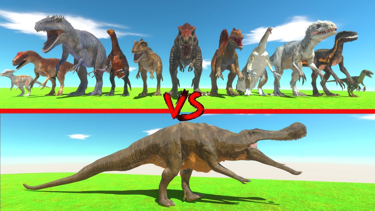 New Flesh Crocodile in Battle with every Dinosaurs - Animal Revolt Battle Simulator